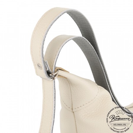  Женская кожаная сумка-трансформер "Ливадия" (бежевая)